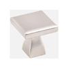KasaWare K313SN-10 Flared Foot Square Knob, Satin Nickel - 10 Pack view 1