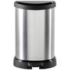 Curver Deco Bin METALLIC'S 15 L, Black/Silver Metallic, 30.3 x 26.8 x 44.8 cm view 1