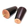 WEICHUAN Round Solid Wood Sofa Couch Chair Ottoman Loveseat Dresser Cabinet Bed Wooden Furniture Legs Replacement(4" Set of 4 Dark Brown) view 3