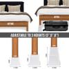 Utopia Bedding Adjustable Bed Furniture Risers - Elevation in Heights 3, 5 or 8 Inch Heavy Duty Risers for Beds and Under Bed Storage - Supports up to 1,300 lbs - (Set of 36 Riser, White) view 4