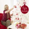Holiday Essence 4 Foot White Artificial Christmas Tree - 300 Tips with PVC Base - Unlit view 3