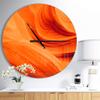 Designart 'Orange Upper Antelope Canyon' Oversized Modern Metal Clock Large Wall Clock Large Decorative Clock Wall Clock for Living Room Office Decoration view 3