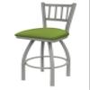 810 Contessa 30" Swivel Bar Stool with Anodized Nickel Finish and Canter Kiwi Green Seat view 1