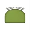 810 Contessa 30" Swivel Bar Stool with Anodized Nickel Finish and Canter Kiwi Green Seat view 4