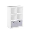 Better Homes and Gardens.. Bookshelf Square Storage Cabinet 4-Cube Organizer (Weathered) (White, 4-Cube) (White, 6-Cube) view 3
