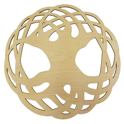 12 Celtic Knot Tree of Life Wall Art | 12 Diameter - 1/8 Thick | Wooden Wall Art, Crystal Grid, Zen Wall Art, Wooden Art, Wooden Wall Art Decor | Sacred Geometry Art, Geometry Art