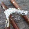 Mahira Nautical Antique Style Brass Victorian Handle Wooden Vintage Brown Walking Stick Cane view 4
