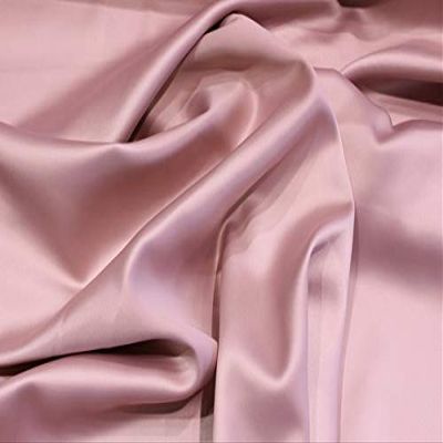 Reliable Bedding Silk Satin Sheets Set | Silk Satin Sheets Set Full XL | Full XL Sheets Set Dusky Pink | Silk Fitted Sheet 26 Inch Deep Pocket | 4 Pc Sheet Set | Silk Flat Sheet & Pillowcases Set.
