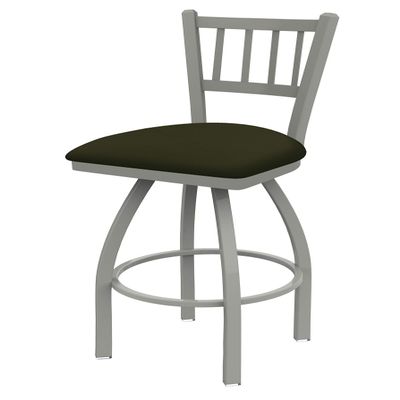 810 Contessa 36" Swivel Bar Stool with Anodized Nickel Finish and Canter Pine Seat