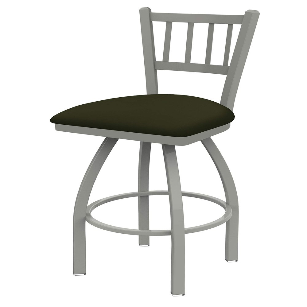 810 Contessa 36" Swivel Bar Stool with Anodized Nickel Finish and Canter Pine Seat