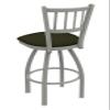 810 Contessa 36" Swivel Bar Stool with Anodized Nickel Finish and Canter Pine Seat view 3