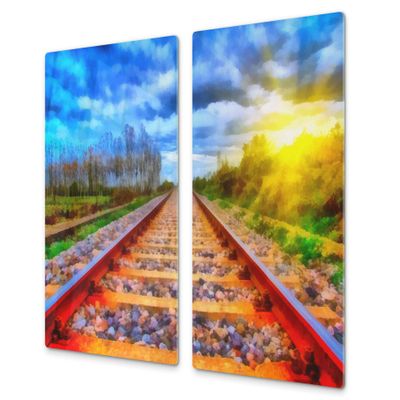 Concept Crystal Tempered GLASS Kitchen Board  Impact & Scratch Proof Glass Cutting Board; MEASURES: SINGLE: 60 x 52 cm (23,62 x 20,47); DOUBLE: 30 x 52 cm (11,81 x 20,47); D13 Images
