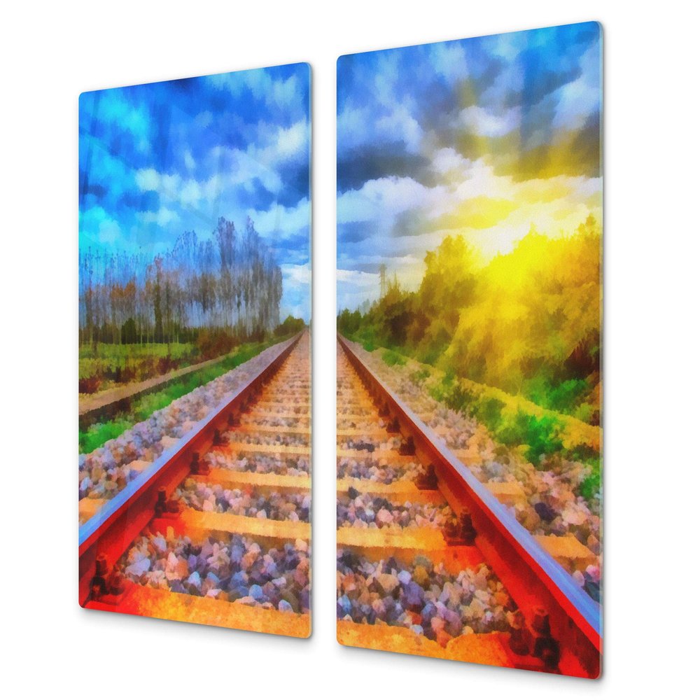 Concept Crystal Tempered GLASS Kitchen Board  Impact & Scratch Proof Glass Cutting Board; MEASURES: SINGLE: 60 x 52 cm (23,62 x 20,47); DOUBLE: 30 x 52 cm (11,81 x 20,47); D13 Images