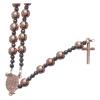 Holyart Rosary in 925 Sterling Silver with Smooth Pearl Beads ros 6 mm and 3 mm multifaceted Beads view 2
