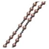 Holyart Rosary in 925 Sterling Silver with Smooth Pearl Beads ros 6 mm and 3 mm multifaceted Beads view 3