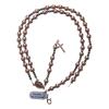 Holyart Rosary in 925 Sterling Silver with Smooth Pearl Beads ros 6 mm and 3 mm multifaceted Beads view 4