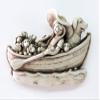 Carruth Studio, Ruff Seas Figurine, Original Sculpture Handcrafted in Stone, Artisan Made view 2