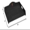 Farmhouse Stove Top Tray, Black view 3