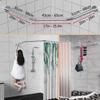 Sikaiqi Stretchable 304 Stainless Diamond Shaped Bathroom Bathtub Corner Shower Curtain Rod Rack (Diamond Shaped, Both Sides: 17"-25.6",Middle:20"-26) view 2