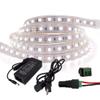 XUNATA 43FT LED Rope Strip Light, DC 24V Super Bright Waterproof Flexible 5050 60 LED/M LED Strip Light Tape with 24V 5A Power Adapter, for Home Indoor Outdoor Decoration, White view 1