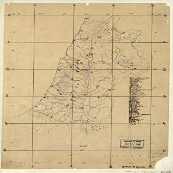 16" x 24" Sketch Map of Palestine