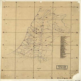 16" x 24" Sketch Map of Palestine