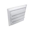 Lambro Industries 362W Wall Ven | 7" White Plastic Louvered 1 (0.875" x 10.875") view 1