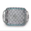 Arthur Court 3 Quart Casserole Pyrex Holder Fish Net Pattern - 3.5" x 11" x 19" view 2