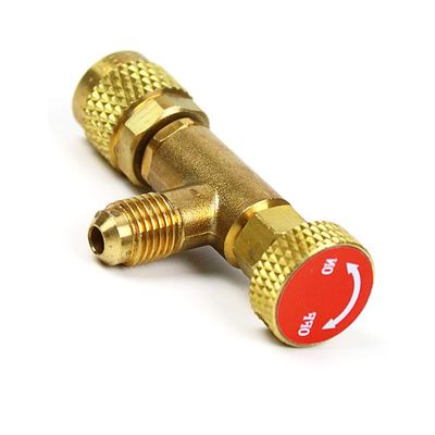 VIGORWORK 1/4''-5/16'' Flow Control Valve for Refrigerant Charging Hose R410A