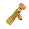 VIGORWORK 1/4''-5/16'' Flow Control Valve for Refrigerant Charging Hose R410A view 2