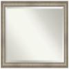 Amanti Art Silver Bathroom Mirror for Over Sink, 36x46 Mezzanine Antique Silver Rectangle Vanity Mirror, X-Large Traditional Wood Frame, Hangs Horizonally or Vertically, Bathroom Wall Decor, Beveled view 1