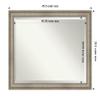 Amanti Art Silver Bathroom Mirror for Over Sink, 36x46 Mezzanine Antique Silver Rectangle Vanity Mirror, X-Large Traditional Wood Frame, Hangs Horizonally or Vertically, Bathroom Wall Decor, Beveled view 4