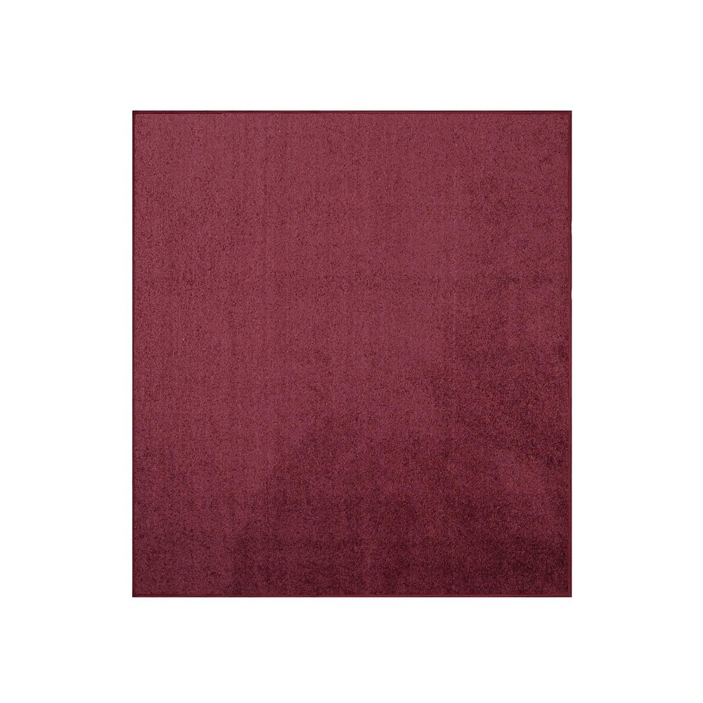 Bright House Solid Color Area Rugs Cranberry - 5' Square, Indoor, Stain & Fade Resistant, Perfect for Living Room, Bedroom, Dining Room, Entryway, Pet & Kids Friendly Rug, Wedding, Made in USA