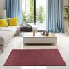 Bright House Solid Color Area Rugs Cranberry - 5' Square, Indoor, Stain & Fade Resistant, Perfect for Living Room, Bedroom, Dining Room, Entryway, Pet & Kids Friendly Rug, Wedding, Made in USA view 2