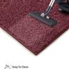 Bright House Solid Color Area Rugs Cranberry - 5' Square, Indoor, Stain & Fade Resistant, Perfect for Living Room, Bedroom, Dining Room, Entryway, Pet & Kids Friendly Rug, Wedding, Made in USA view 4