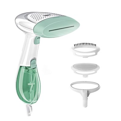 Conair Handheld Garment Steamer for Clothes, ExtremeSteam 1200W, Portable Handheld Design,White/Light Green