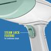 Conair Handheld Garment Steamer for Clothes, ExtremeSteam 1200W, Portable Handheld Design,White/Light Green view 4