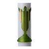 Holyart Easter Candle in White Wax with Risen Christ Image Green 8x120 cm view 2