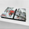 Concept Crystal Tempered GLASS Kitchen Board  Impact & Scratch Proof Glass Cutting Board; MEASURES: SINGLE: 60 x 52 cm (23,62 x 20,47); DOUBLE: 30 x 52 cm (11,81 x 20,47); D13 Images view 2
