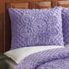 Better Trends Chenille Bedspreads Twin Size, Lavender 100% Cotton Chenille Medallion Design Tufted Bedding Coverlet Soft Lightweight, 96"x110" with 1 PC Sham 2 Pieces Set Trevor Collection view 4