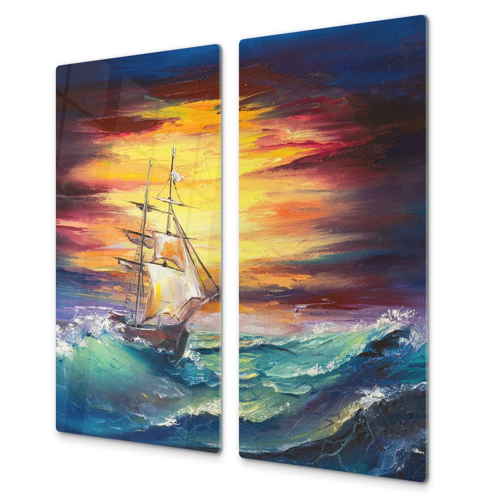Concept Crystal Tempered GLASS Kitchen Board  Impact & Scratch Proof Glass Cutting Board; MEASURES: SINGLE: 60 x 52 cm (23,62 x 20,47); DOUBLE: 30 x 52 cm (11,81 x 20,47); D13 Images