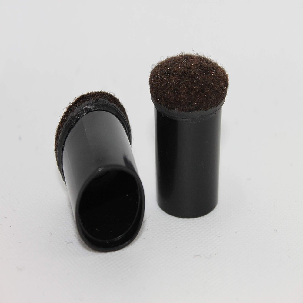 Replacement Chair Tips - 1" - Black with Felt - 100 Piece