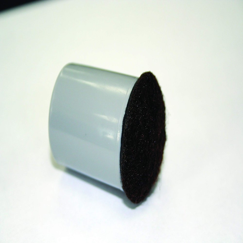 Replacement Chair Tips with Felt - 1" Grey - 1000 Piece