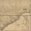18" x 24" 1865 Map of Part of The Military Department of The South Embracing Portions of Georgia & South Carolina & Part of The Military Department of North Carolina view 1