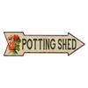 Potting Shed Arrow Sign This Way Flowers Gift Shed Right 205170008002 view 1