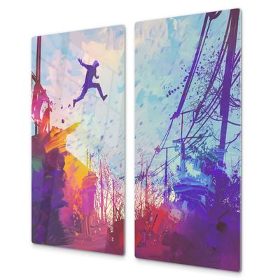 Concept Crystal Tempered GLASS Kitchen Board  Impact & Scratch Proof Glass Cutting Board; MEASURES: SINGLE: 60 x 52 cm (23,62 x 20,47); DOUBLE: 30 x 52 cm (11,81 x 20,47); D13 Images
