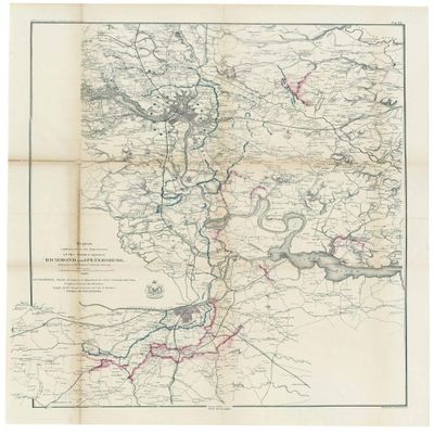 16" x 24" 1865 Map of Region Embraced in The Operations of The Armies Against Richmond & Petersburg