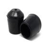 100 Pack Chair Leg Caps for Party Rental Style Plastic Folding Chairs, Fits 3/4 Inch Dia. Frame, Protect Floors Black view 1