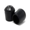 100 Pack Chair Leg Caps for Party Rental Style Plastic Folding Chairs, Fits 3/4 Inch Dia. Frame, Protect Floors Black view 3