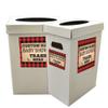 VICTORYSTORE Custom Lumberjack Baby Shower Large Trash Cans - Disposable and Recyclable Cardboard 4 Side Printing with Lid Buffalo Plaid Design (5) view 2